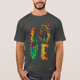 Love Scottish Terrier Dog Funny Sunflower Tie Dye T-Shirt