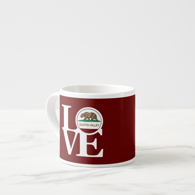 LOVE Scotts Valley Espresso Mug (Front Left)
