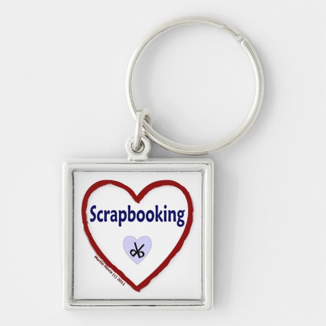 Love Scrapbooking Key Ring (Front)