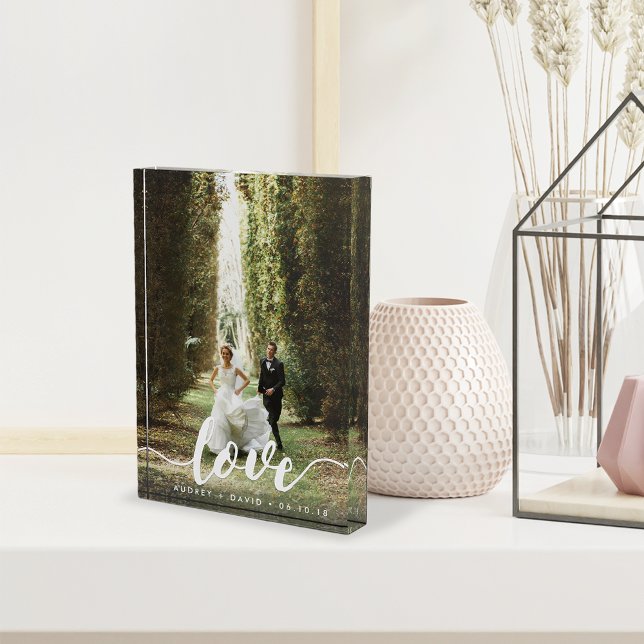 Love Script Overlay | Personalised Wedding Photo Block (Creator Uploaded)
