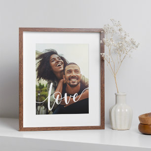 Love Script Overlay Photo Print
