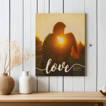 Love Script Wedding or Engagement Photo