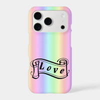 Love scroll on rainbow