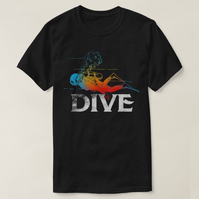 Love Scuba Diving T  Mask Gift Dive Lovers Gift Ne T-Shirt (Design Front)