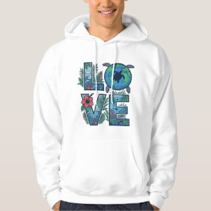 Love Sea Turtle Earth Tropical Hoodie