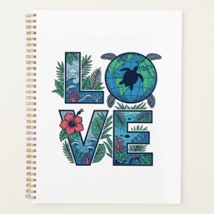 Love Sea Turtle Earth Tropical Planner