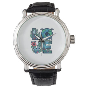 Love Sea Turtle Earth Tropical Watch