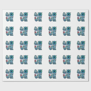 Love Sea Turtle Earth Tropical Wrapping Paper