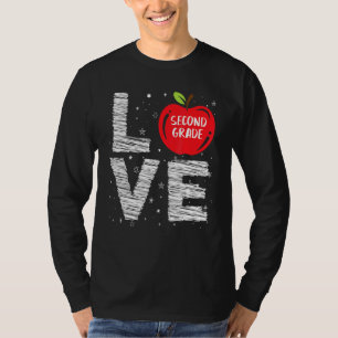 Love Second Grade Cool First Day Of School Student T-Shirt