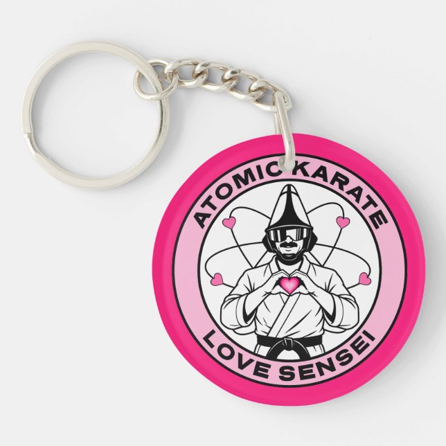 Love Sensei - Atomic Karate - TWRP Keychain (Front)