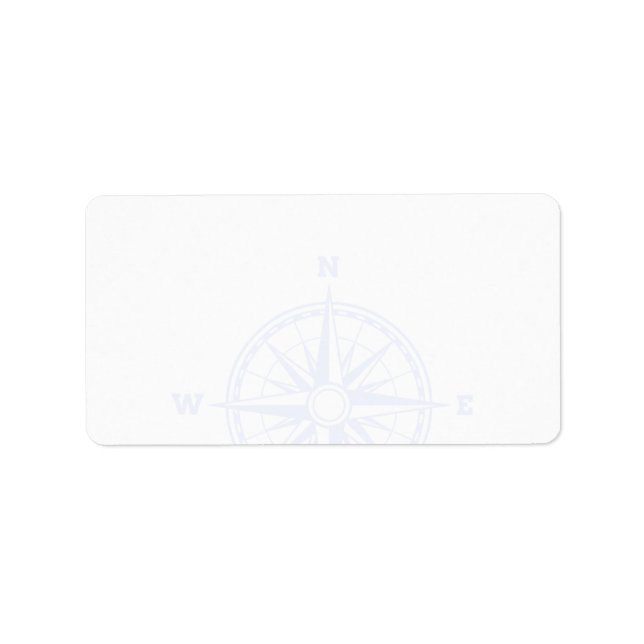Love Sets Sail Nautical Themed  | Blank Address Label (Front)
