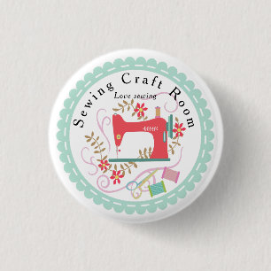 Love Sewing 3 Cm Round Badge