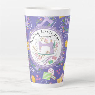 Love Sewing Lavender Latte Mug