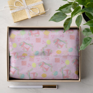 Love Sewing Machine Pink Tissue Paper
