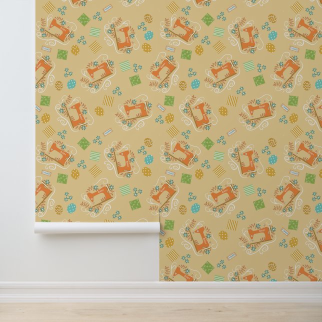 Love Sewing Machine Yellow Wallpaper (Application)