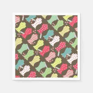 Love Sewing Mannequin Brown Napkin