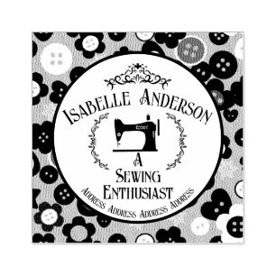 Love Sewing Vintage Rubber Stamp