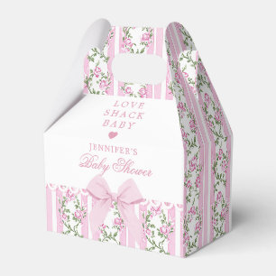 Love Shack Baby Coquette Bow Floral Baby Shower Favour Box