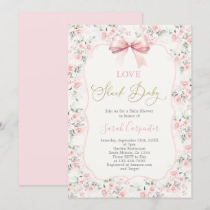 Love Shack Baby Shower Girl Invitation