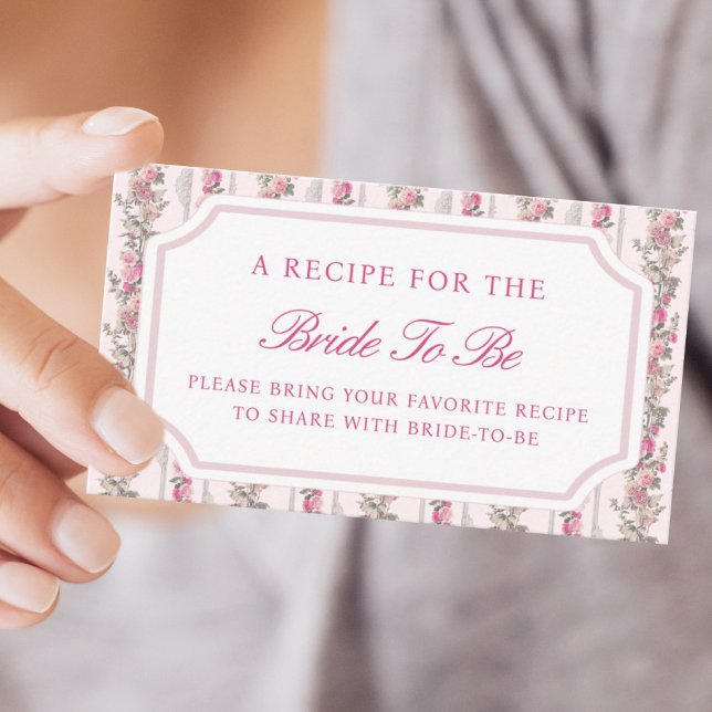 Love Shack Bridal Shower Share A Recipe Enclosure Card (Creator Uploaded)