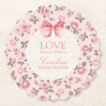 Love Shack Fiance Bridal Shower  Paper Coaster<br><div class="desc">Love Shack Fiance Bridal Shower Paper Coaster. Matching items available.</div>