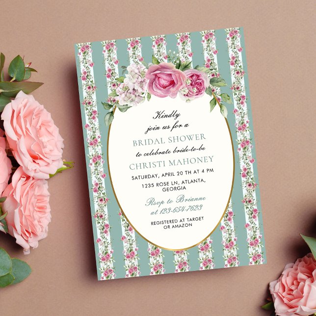 Love Shack Fiance Floral Bridal Shower Invitation (Creator Uploaded)
