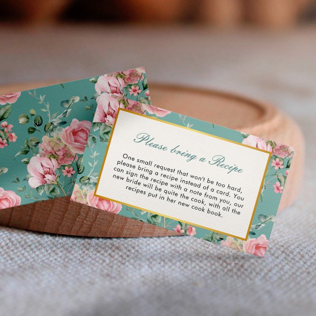 Love Shack Fiance Garden Bridal Shower Recipe Enclosure Card (Creator Uploaded)