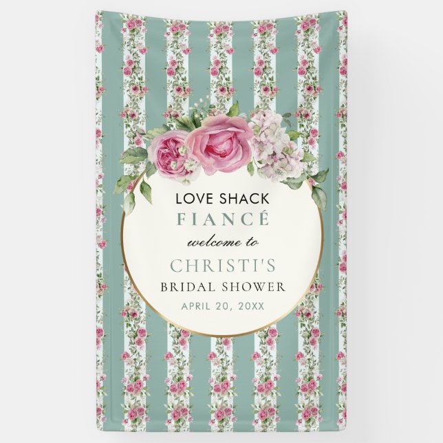 Love Shack Fiance Garden Party  Banner (Vertical)