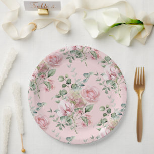 Love Shack Fiance Garden Party Bridal Shower Paper Plate