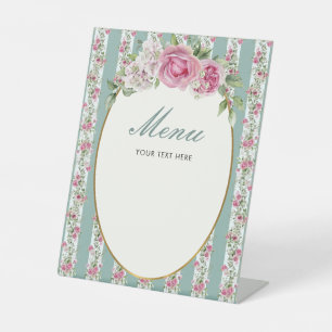 Love Shack Fiance Menu Bridal Shower Pedestal Sign