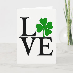 Love Shamrock Special Card