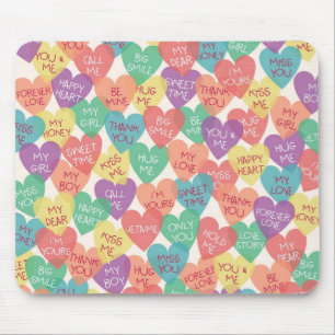 Love Shape Background Mouse Mat