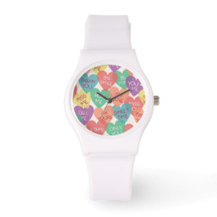 Love Shape Background Watch