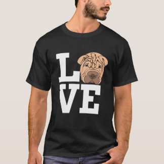 Love Shar Pei Dog Cute Shar-Pei Dog Lover T-Shirt