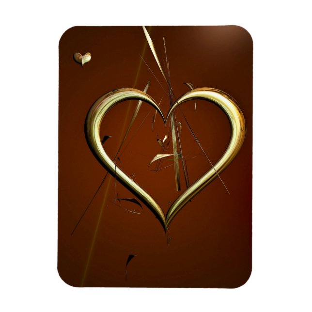 Love Shards of Gold Flexible Magnet (Vertical)