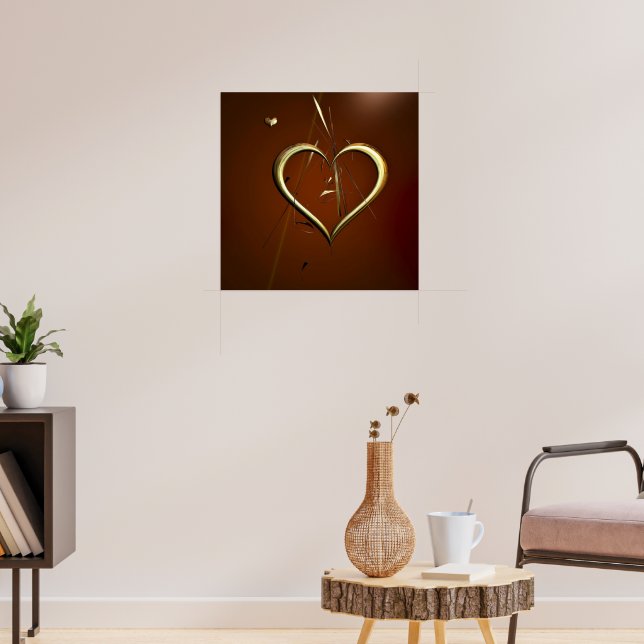 Love Shards of Gold Poster (Living Room 3)