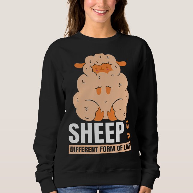 Love Sheep Art Sweatshirt (Front)