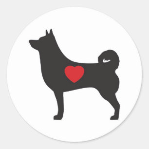Love Shiba Inu - Circle Sticker