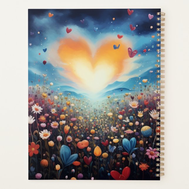 Love Shines Bright Planner, Undated, Calendar Planner (Back)