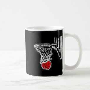 Love Shirt Basketball Valentines Day Heart Hoops Coffee Mug