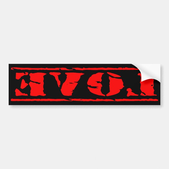 Love Shirt Bumper Sticker (Front)