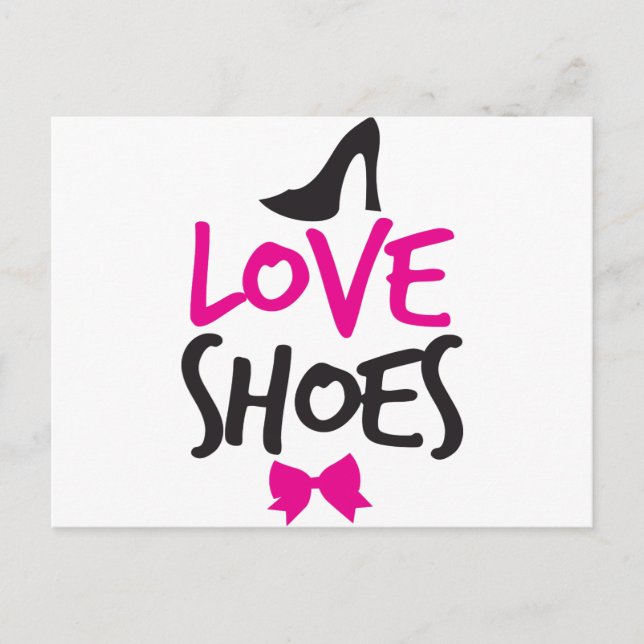 Love Shoes with cute little bow Postcard (Front)