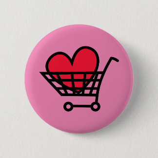 Love Shopping 6 Cm Round Badge