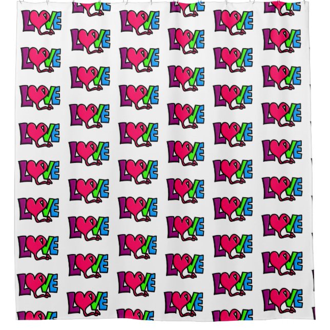 Love Shower Curtain (Front)