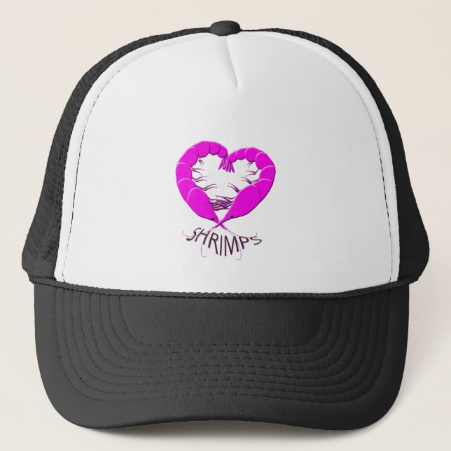 love shrimps trucker hat (Front)