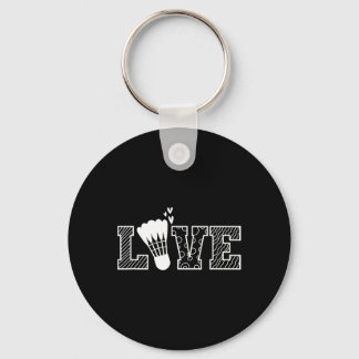 Love Shuttle Dminton Racket  Key Ring