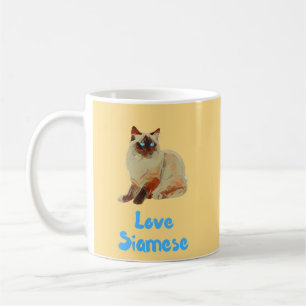 Love Siamese Cats Coffee Mug