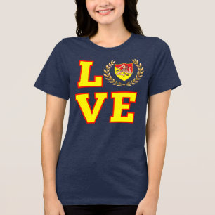 LOVE Sicily Sicilian Trinacria Tri-Blend Shirt
