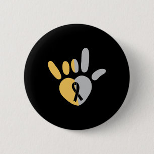 Love Sign American Sign Language Deaf Awareness He 6 Cm Round Badge