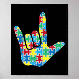 Love Sign Autism Awareness
